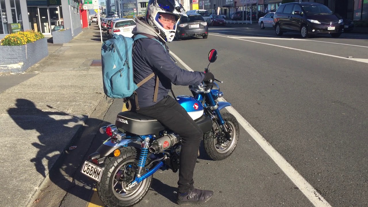 Another happy customer riding away on his 2020 Honda Monkey with Yoshimura RS3 exhaust!