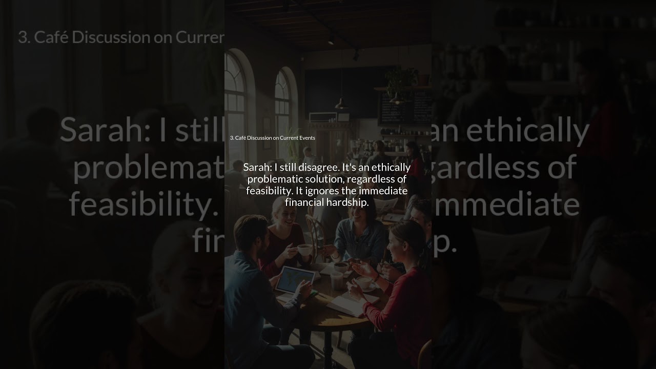 Office English #15-3 -  Caf&eacute; Discussion on Current Events #conversation #workplacecommunication