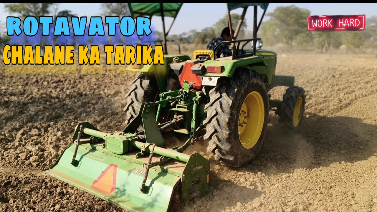 How to drive rotavator, tractor me rotavator kese chalate hai ll tractor me rotavator chlana sikhe