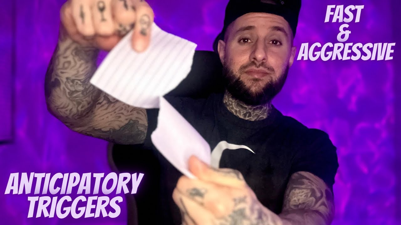 ASMR | Anticipatory Triggers Fast & Aggressive Paper Ripping & Other Random Triggers