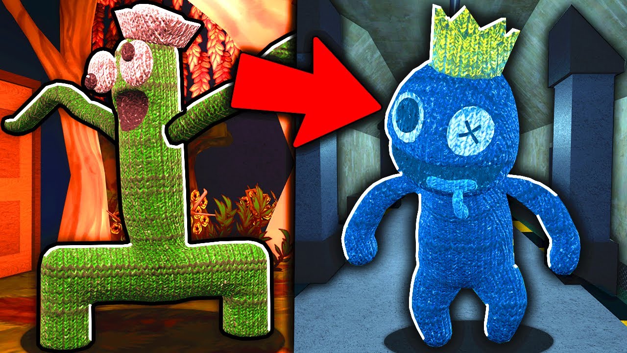 MODO TRANSFORMAÇÃO MONSTRO PELÚCIA VIRARAM BONECOS RAINBOW FRIENDS VIRE MONSTRO CHAPTER 2 NOVO