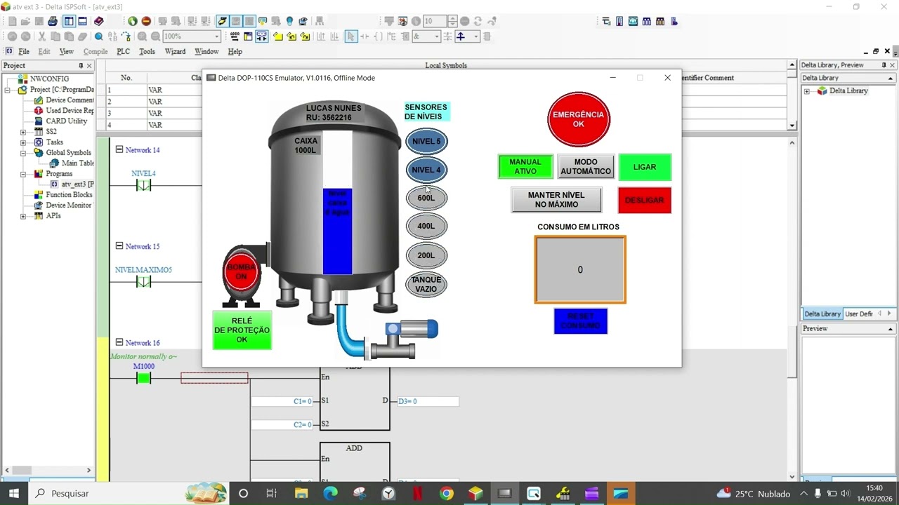 Atividade extensionista III - Projeto de Eletrônica