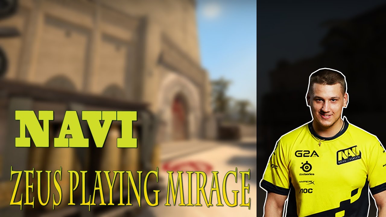 NaVi Zeus playing CS:GO Faceit on Mirage (twitch stream)