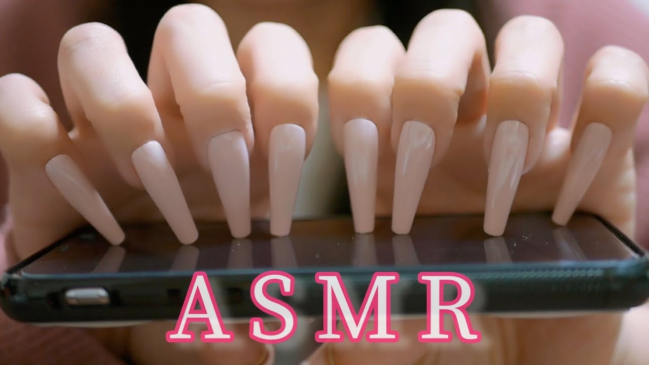 ASMR  長ーい爪で高速タッピング🎁 Fast tapping/scratching/Cap sounds