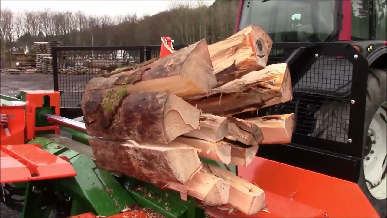Posch Splitmaster Horizontal log splitter with 12-way splitting knife - Jas P Wilson