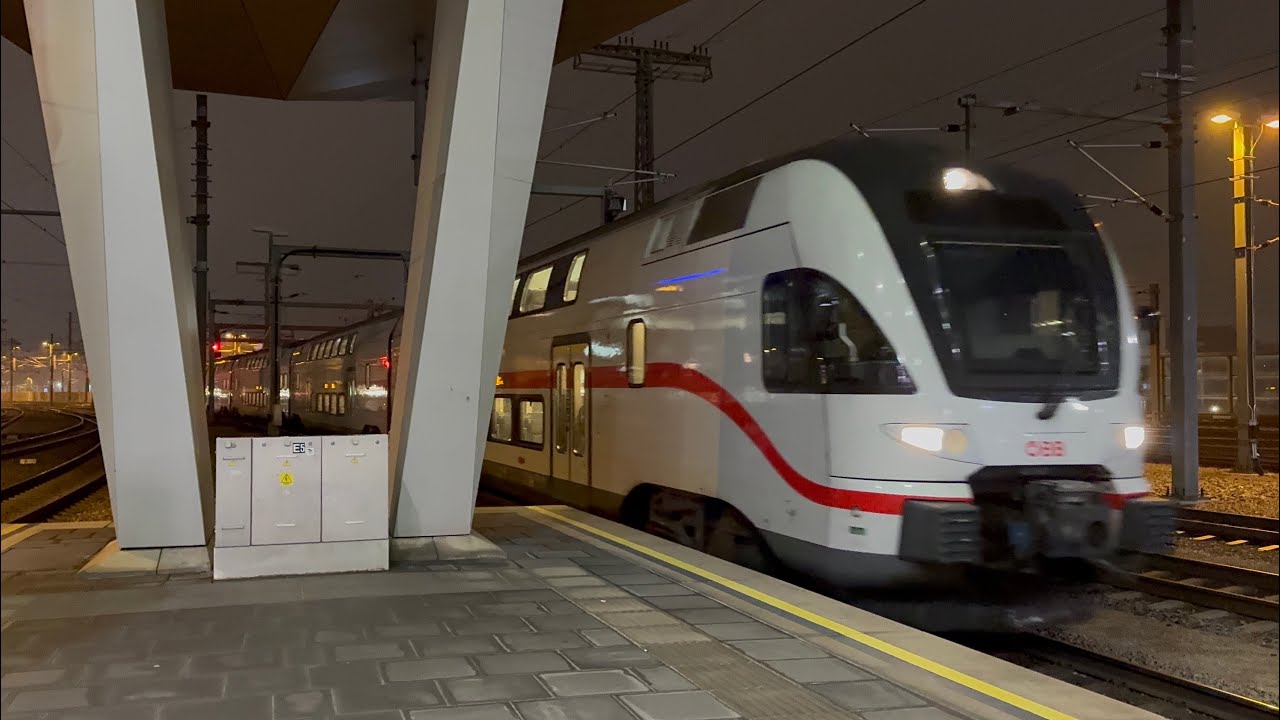 Einfahrt ÖBB IC 649 “OS 3550 ZSB-LZS-VIE” Salzburg Hbf - Flughafen Wien in Wien Hbf (18.12.2025, 4K)