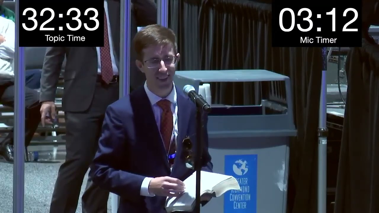 TE Zack Byrd argues against atheists in Church Courts