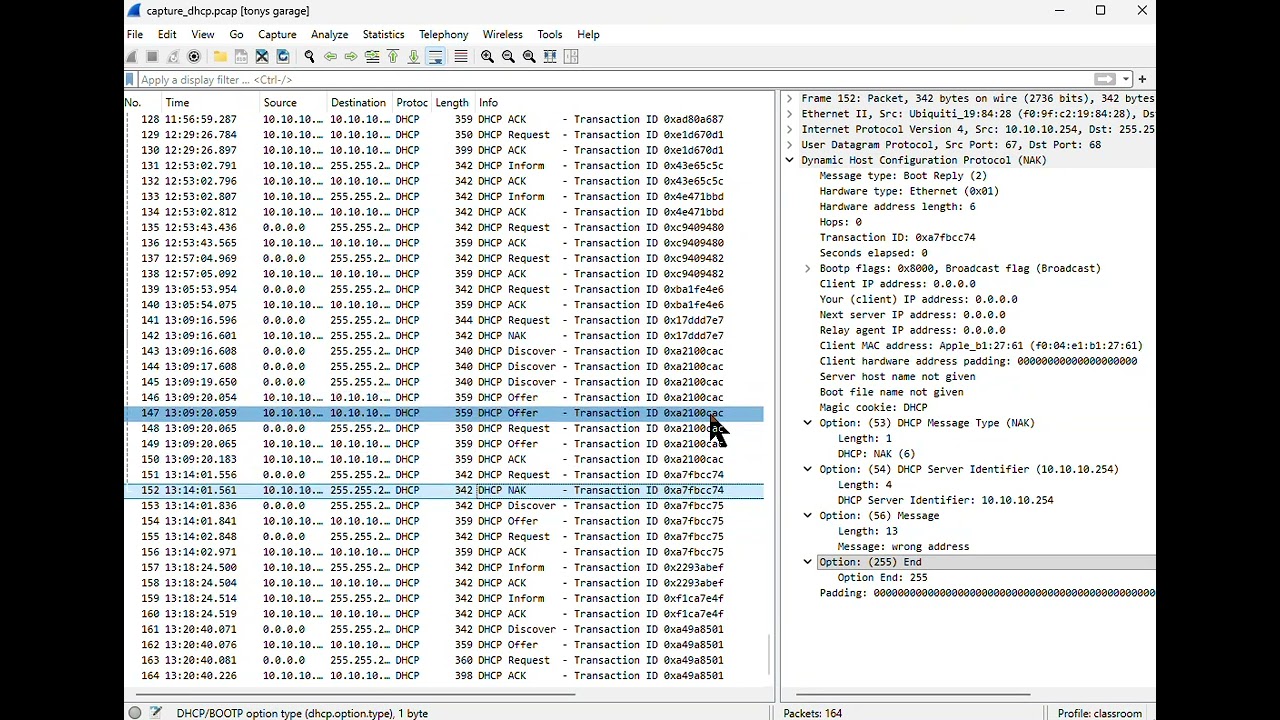 Следуйте инструкциям на MAC-адресе: Простой трюк с Wireshark для устранения неполадок с DHCP