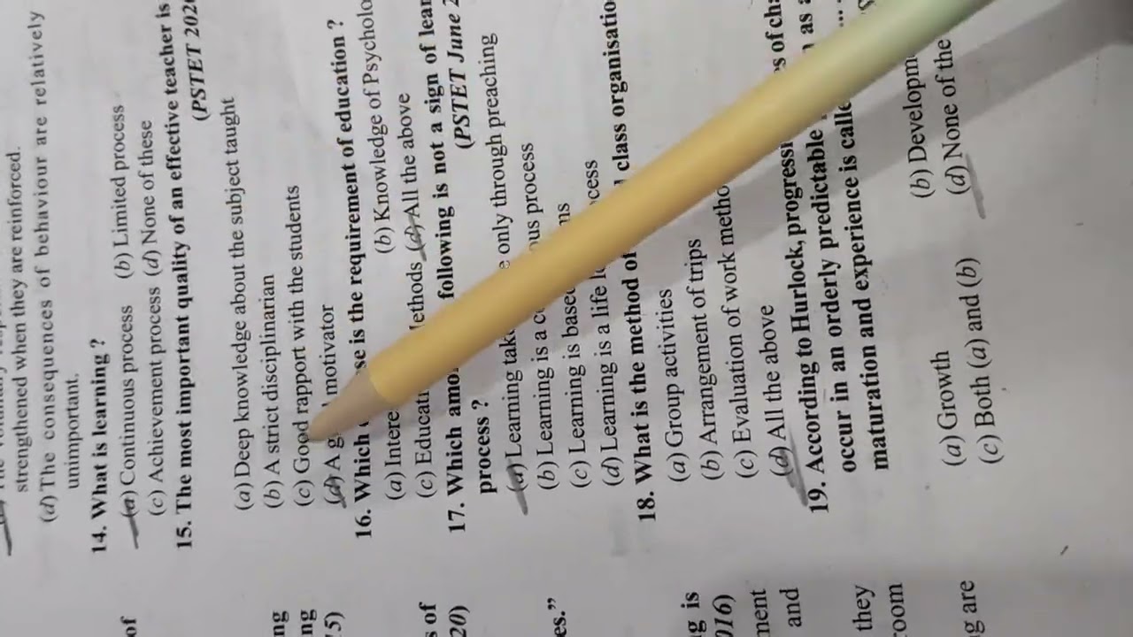 Lecture 2 Psychology TET