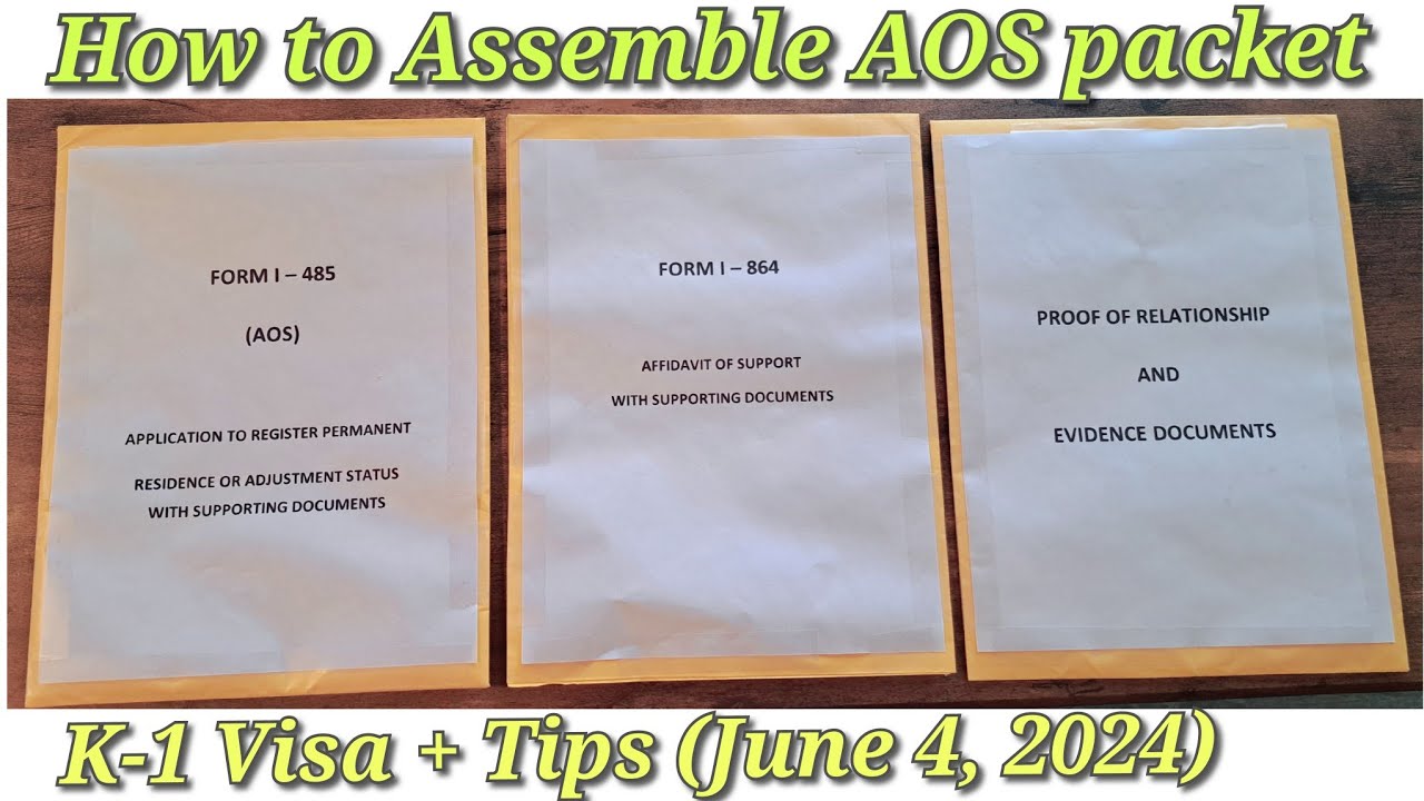 How to Assemble the Adjustment of Status Packet + Tips - (June 4, 2024)