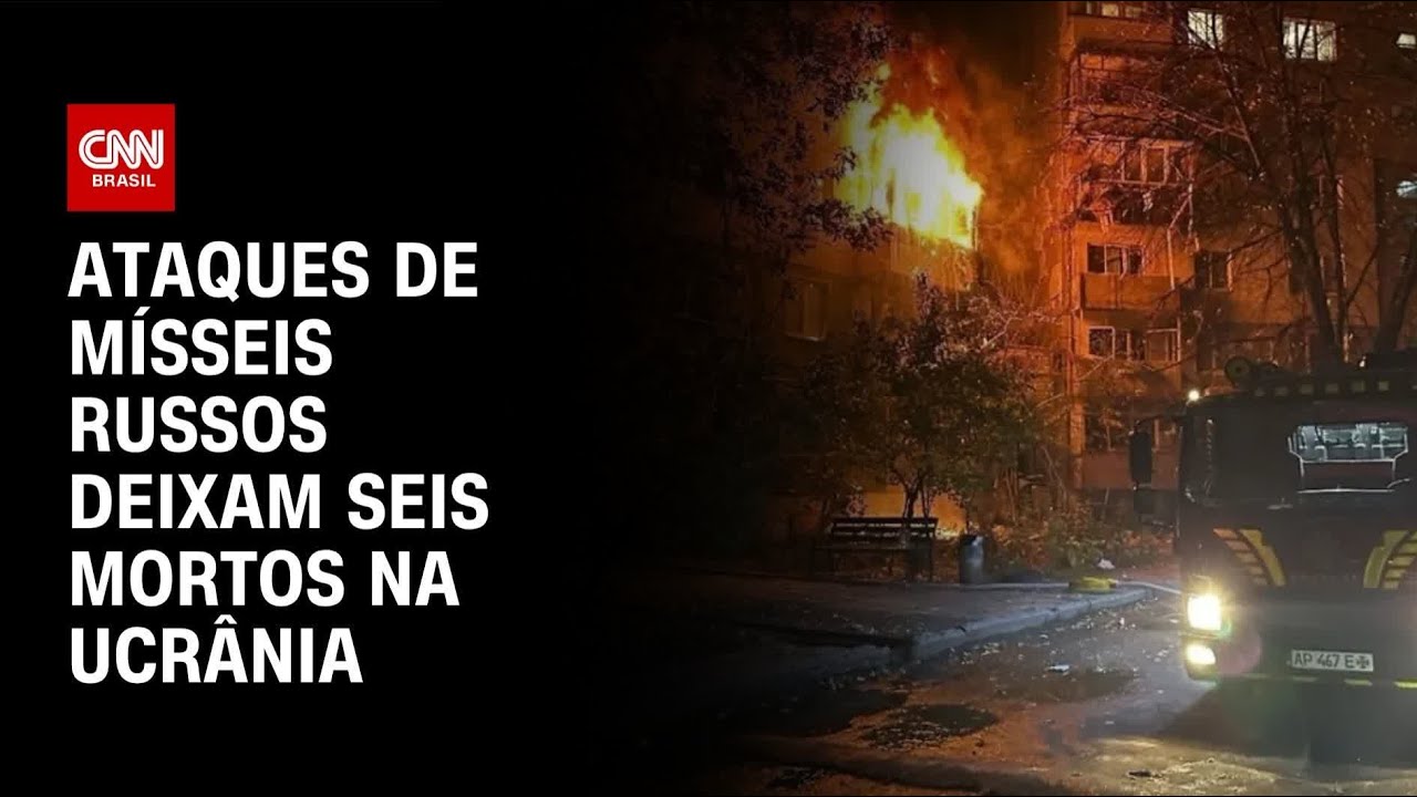 Ataques da R&uacute;ssia deixam seis mortos na Ucr&acirc;nia e cortam energia no pa&iacute;s | CNN NOVO DIA