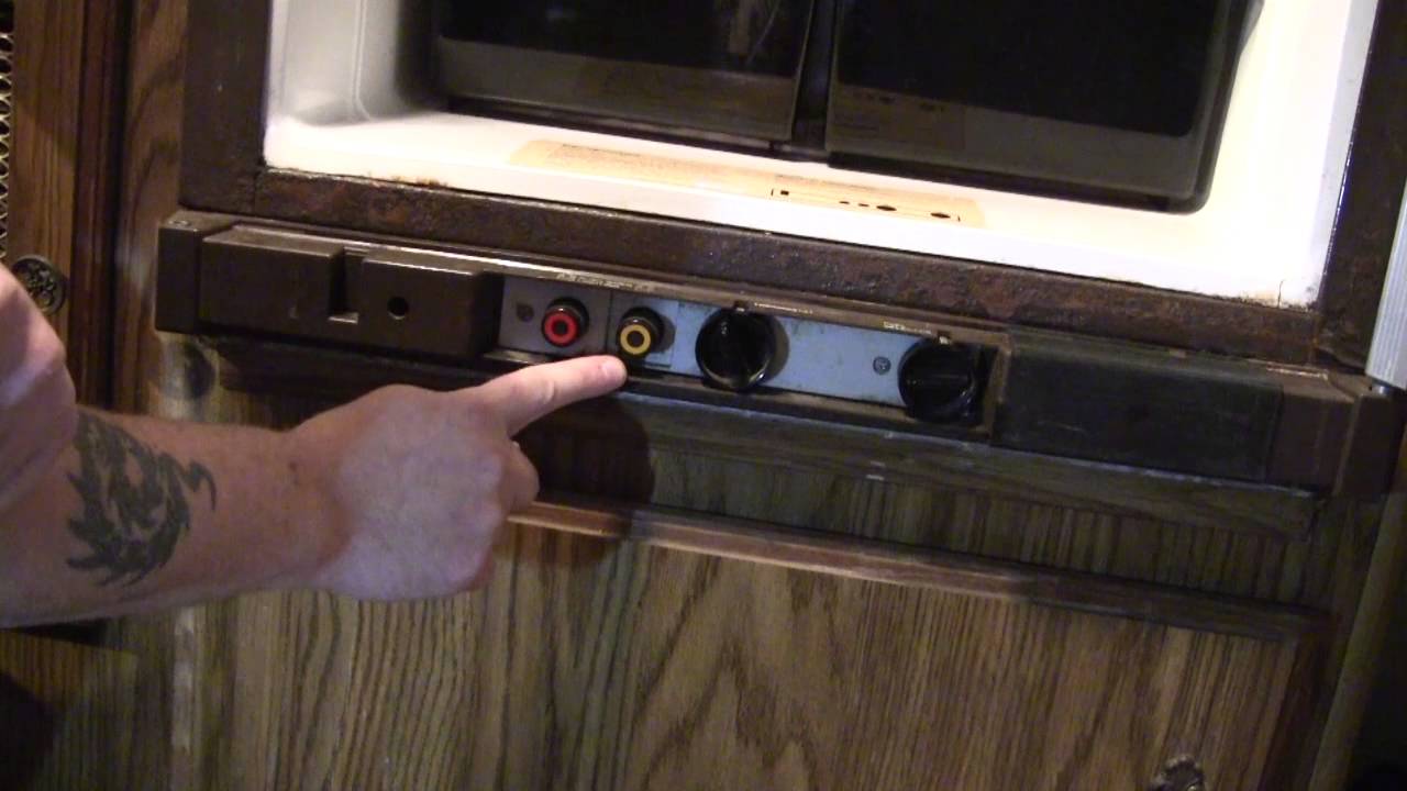 Lighing the Propane on Fridge