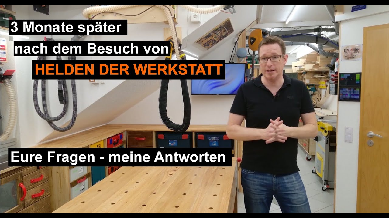 Meine smarte Hobbytischlerei nach „Helden der Werkstatt“ – Q&A + Ausblick auf kommende Videos