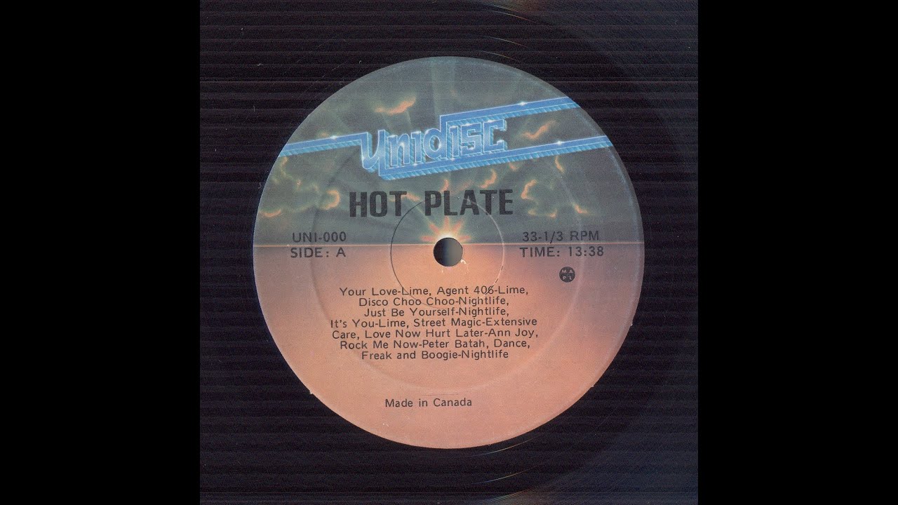 HOT PLATE 1 (13:38). UNIDISC RECORDS, 1980. CANADA. MIXED BY MICHEL BIBEAU