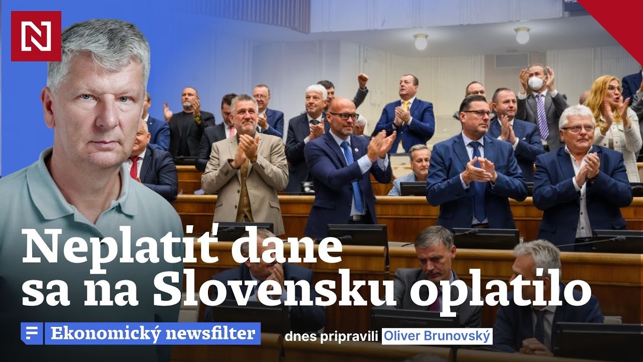 Ekonomický newsfilter: Neplatiť dane sa vďaka koalícii oplatilo, postihov je oveľa menej