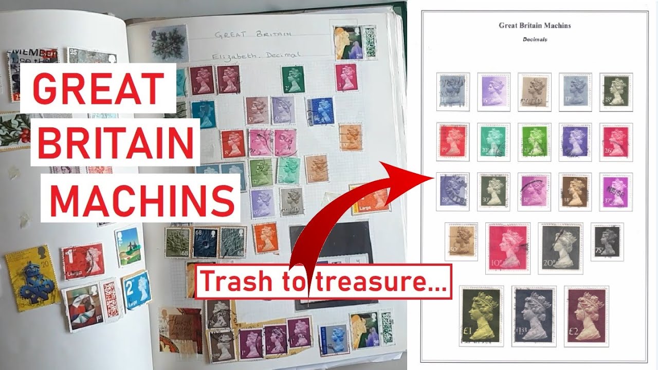 ASMR stamps - the Machin stamps of Great Britain