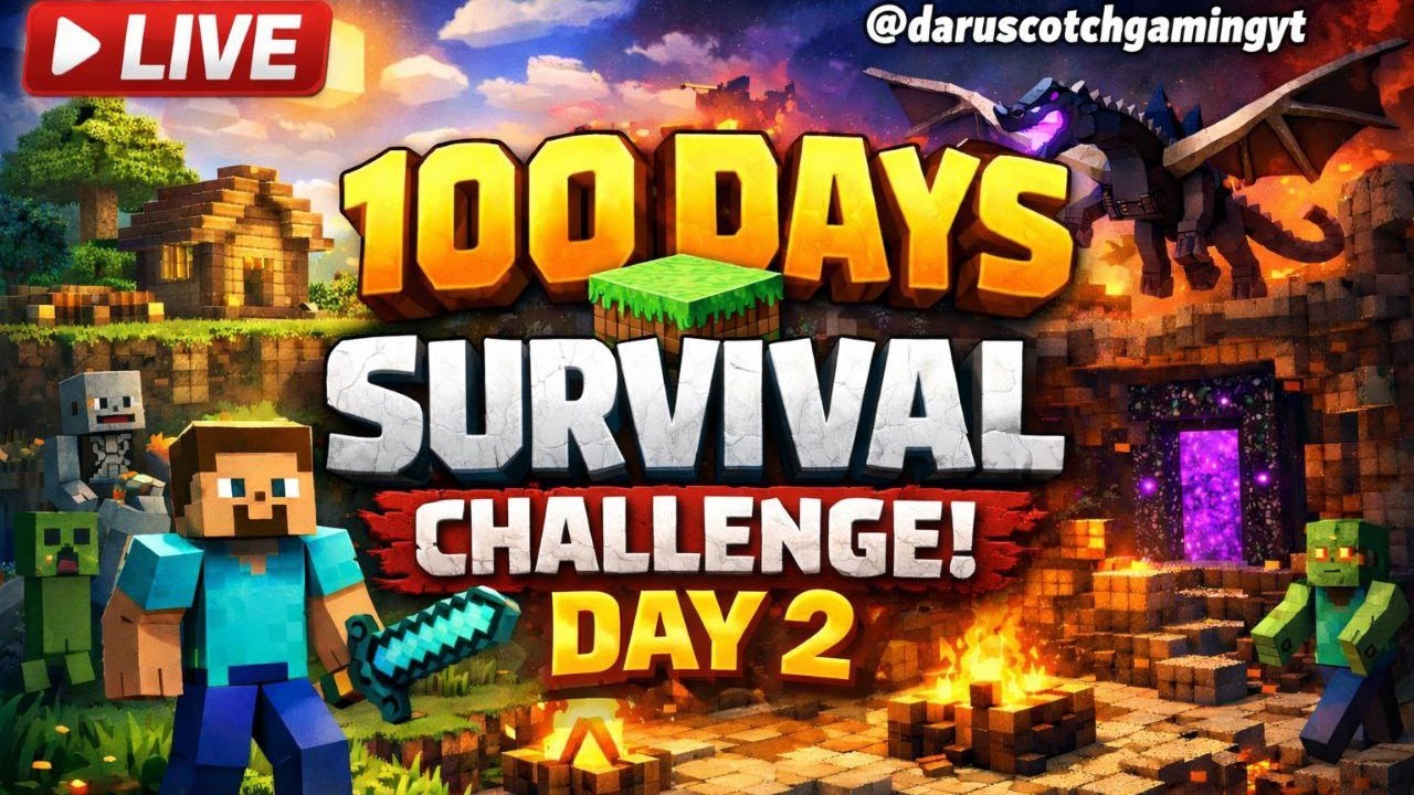 MINECRAFT LIVE STREAM DAY-24👾| DARU大 SCOTCH GAMING YT