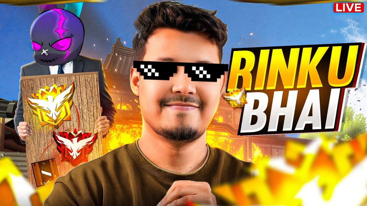 RINKU Bhai এখন SNIPER পেলে ছাড়ে না 😶‍🌫️ Free Fire Rank Push #freefire #rinkubhai
