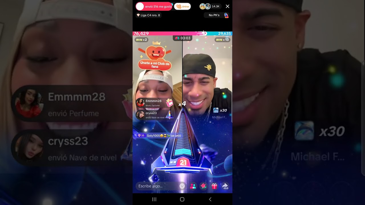 La perversa vuelve y le gana batalla de tik tok a Michael flores🤣🤣🤣🤣💜🤎🦍