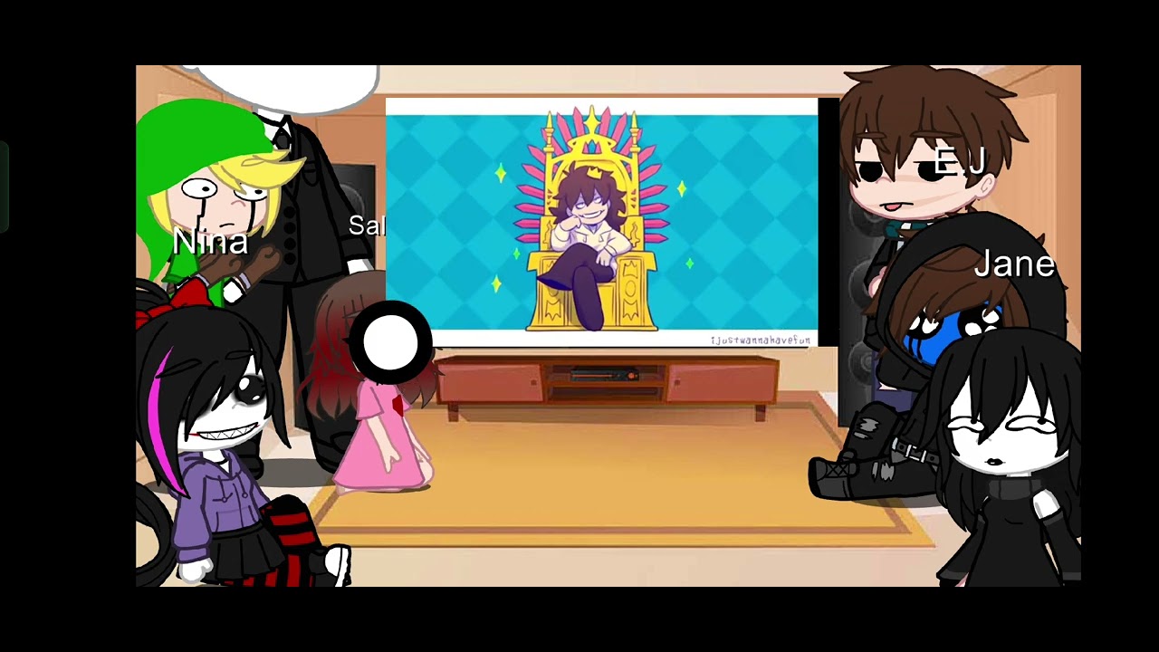 Creepypastas react to Jeff the killer ||Heartxstranger|| (Creds of the videos in description)