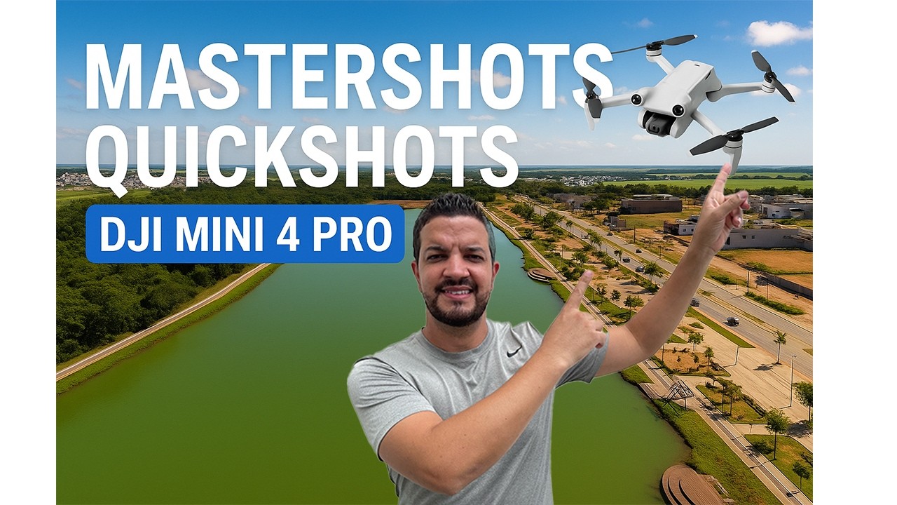 Como Fazer Quickshots e Mastershots Dji Mini 4 Pro