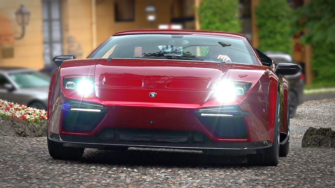 Modern De Tomaso Pantera with Pop-Up Headlights & V10 Engine 😍 | Start Up, Revs & Driving!