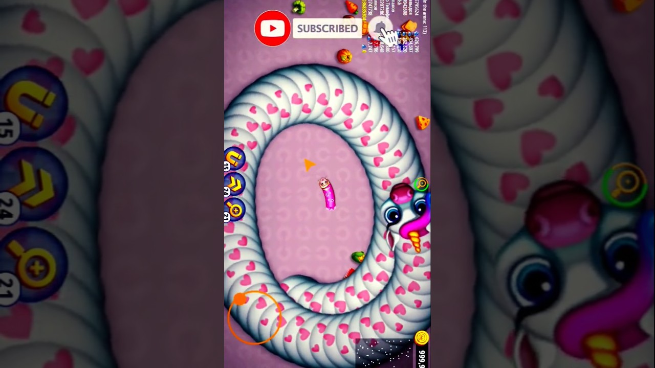 Worms Zone.io 🐍🔥 Biggest Comeback Ever 😱 From Tiny to Giant! #shorts​ manoranjan-game episode 145