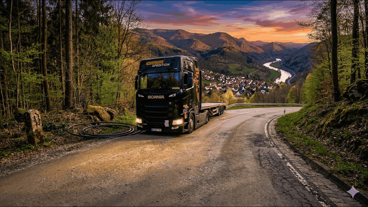 POV Truck Drive  | Beautiful German Villages & Country Roads