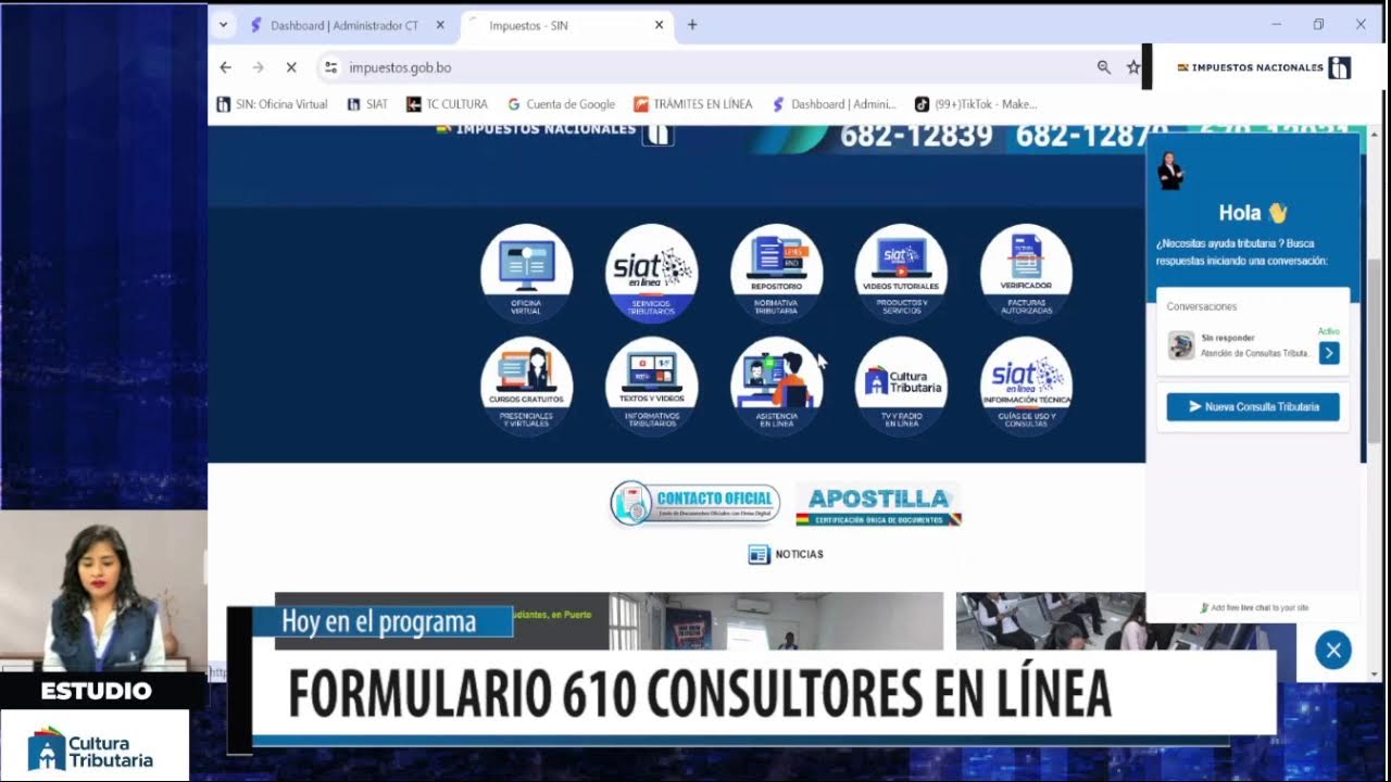 PROGRAMA IMPUESTOS CONTIGO: LLENADO DE FORMULARIO 610 CONSULTORES EN LÍNEA