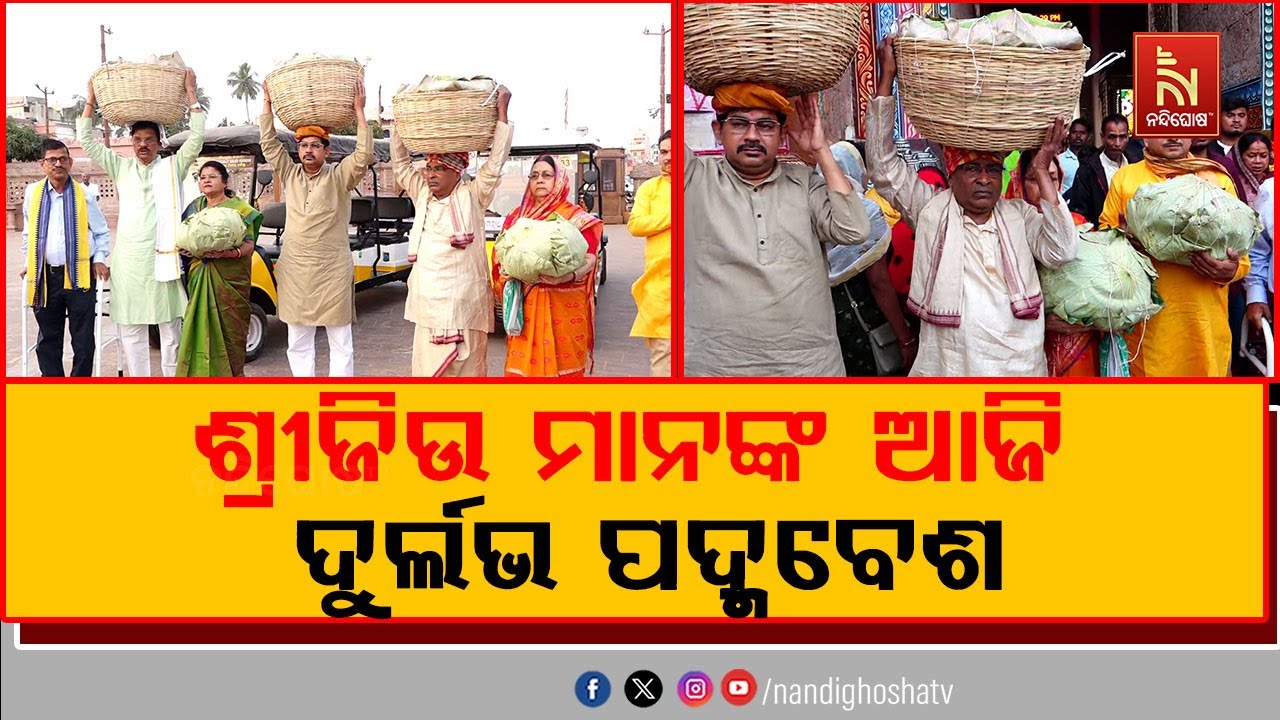 ଶ୍ରୀଜିଉ ମାନଙ୍କ ଆଜି ଦୁର୍ଲଭ ପଦ୍ମବେଶ । ପଦ୍ମ ଫୁଲରେ ବିଭୂଷିତ ହେବେ ଚତୁର୍ଦ୍ଧା ବିଗ୍ରହ