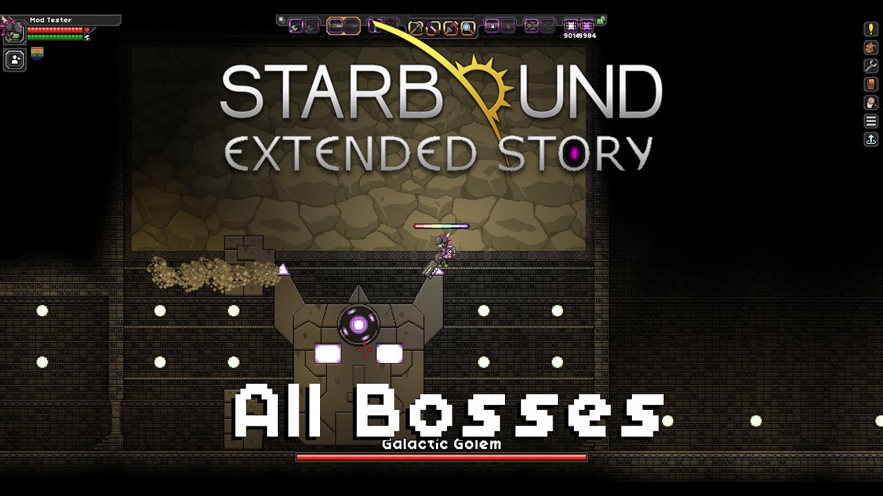 Starbound - Extended Story | All Bosses 1.5.3
