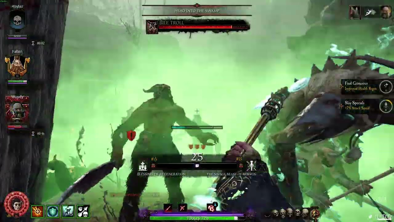 Vermintide 2 Cataclysm Twitch, Necromancer melee oynanış videosu.