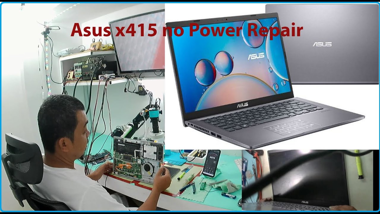 Asus X415 no power not charging fix