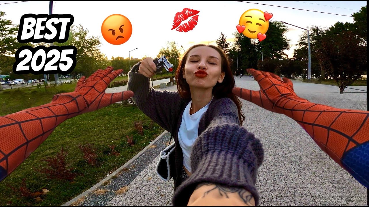 BEST 2025 SPIDER-MAN  ESCAPING  CRAZY GIRL by ilaizers (FUNNY Parkour POV)@Lina-Time