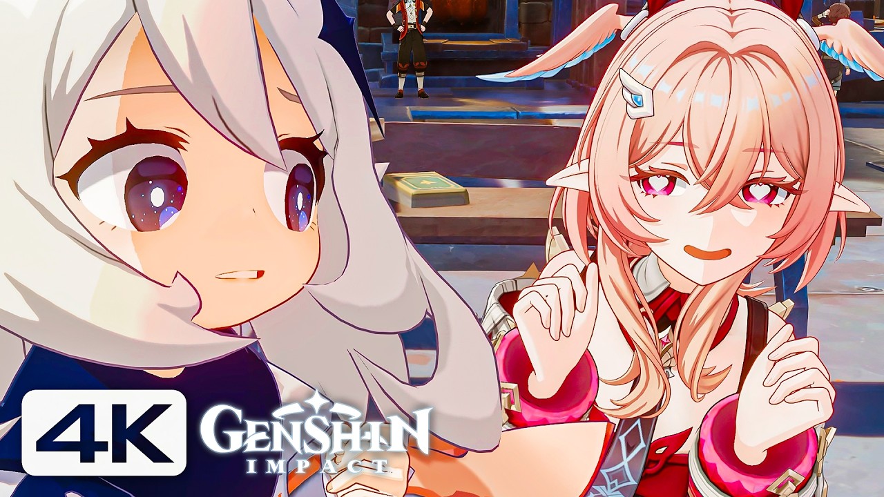 LINNEA FIRST APPEARANCE Cutscene Genshin Impact 6.5 LUNA VI | 4K