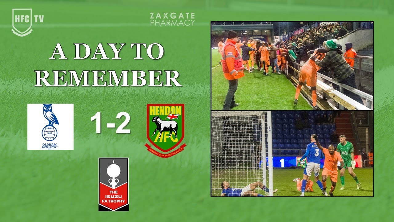 OLDHAM ATHLETIC 1-2 HENDON - A Day to Remember - 13 January 2024