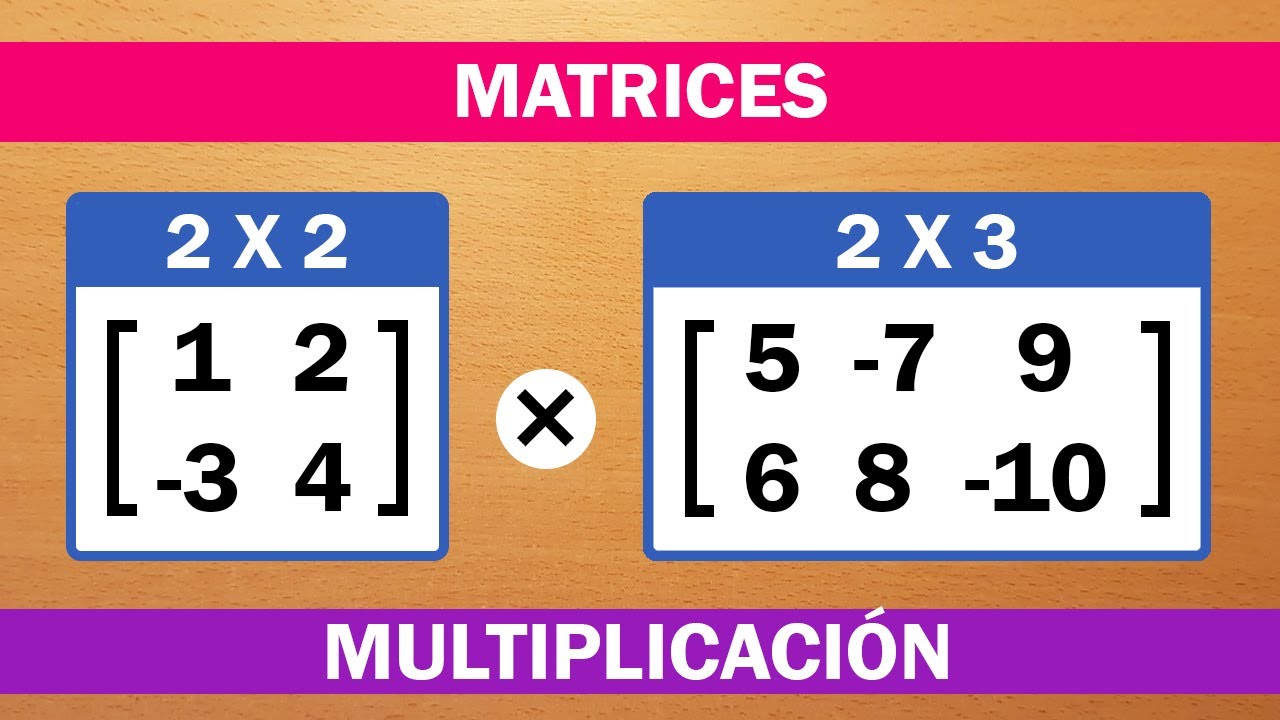 MULTIPLICAR MATRICES 2X2 Y 2X3 | MATRICES