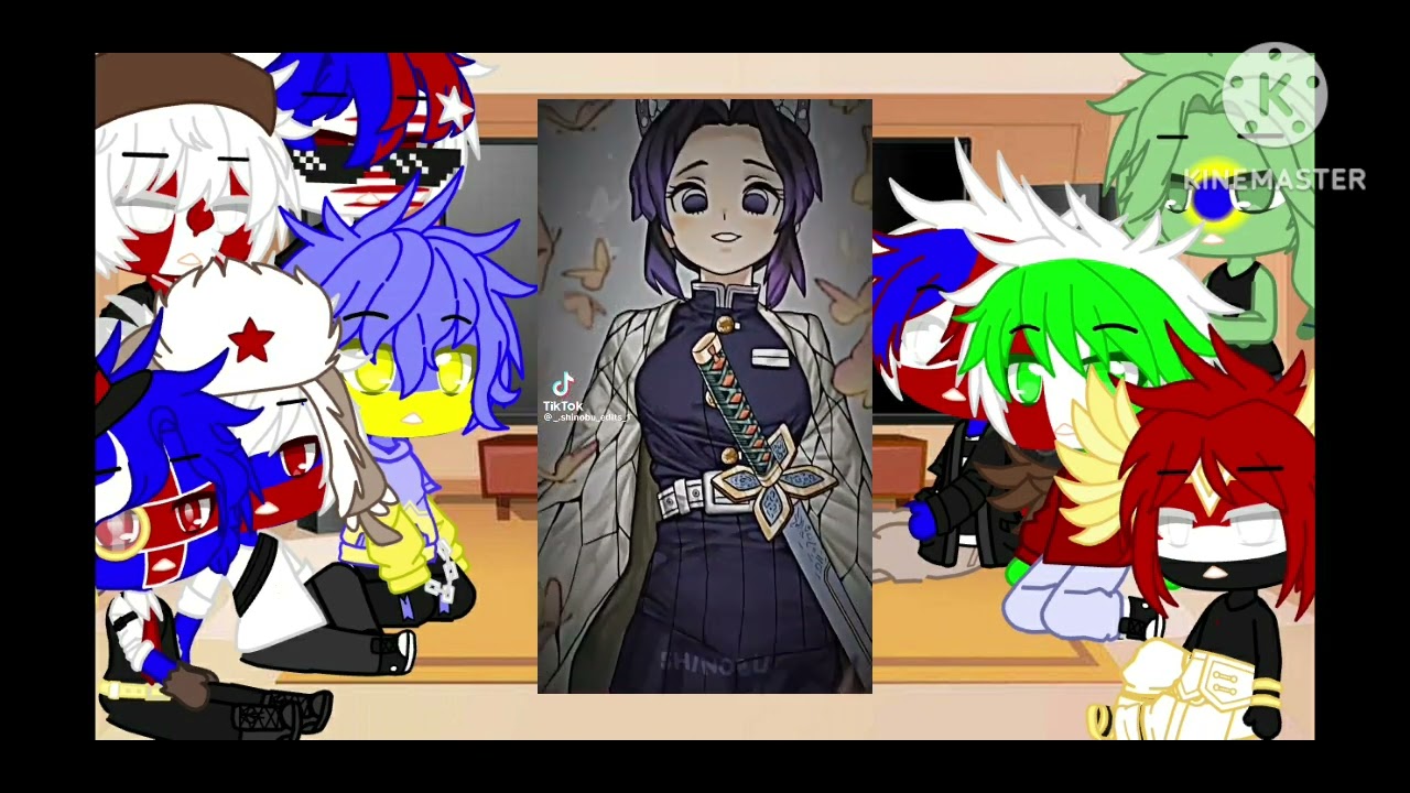 《countryhumans react to Argentina as Shinobu》♡gacha club♡ \my au/ °¿original?° (mal edit) ~gringe~