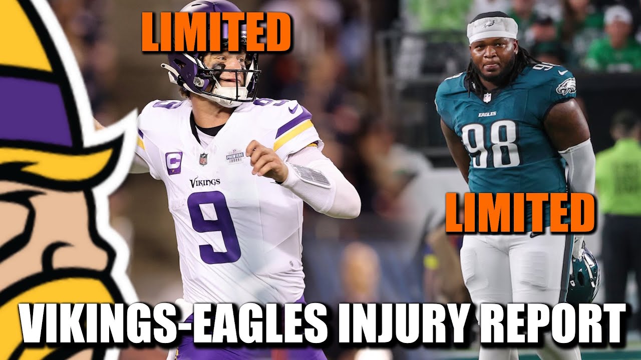 Второй отчёт о травмах в матче Vikings-Browns: JJ McCarthy & Jalen Carter Limited