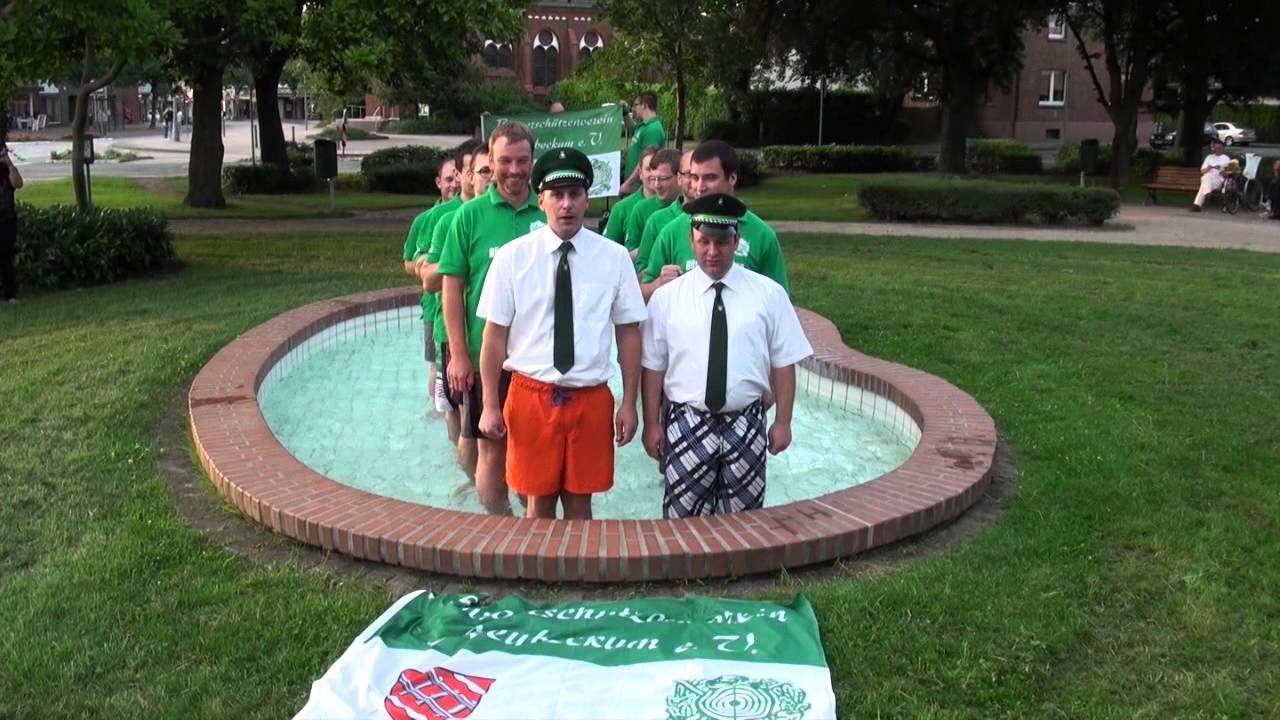 Cold Water Challenge Fahnenkompanie Erica des Bürgerschützenvereins Neubeckum