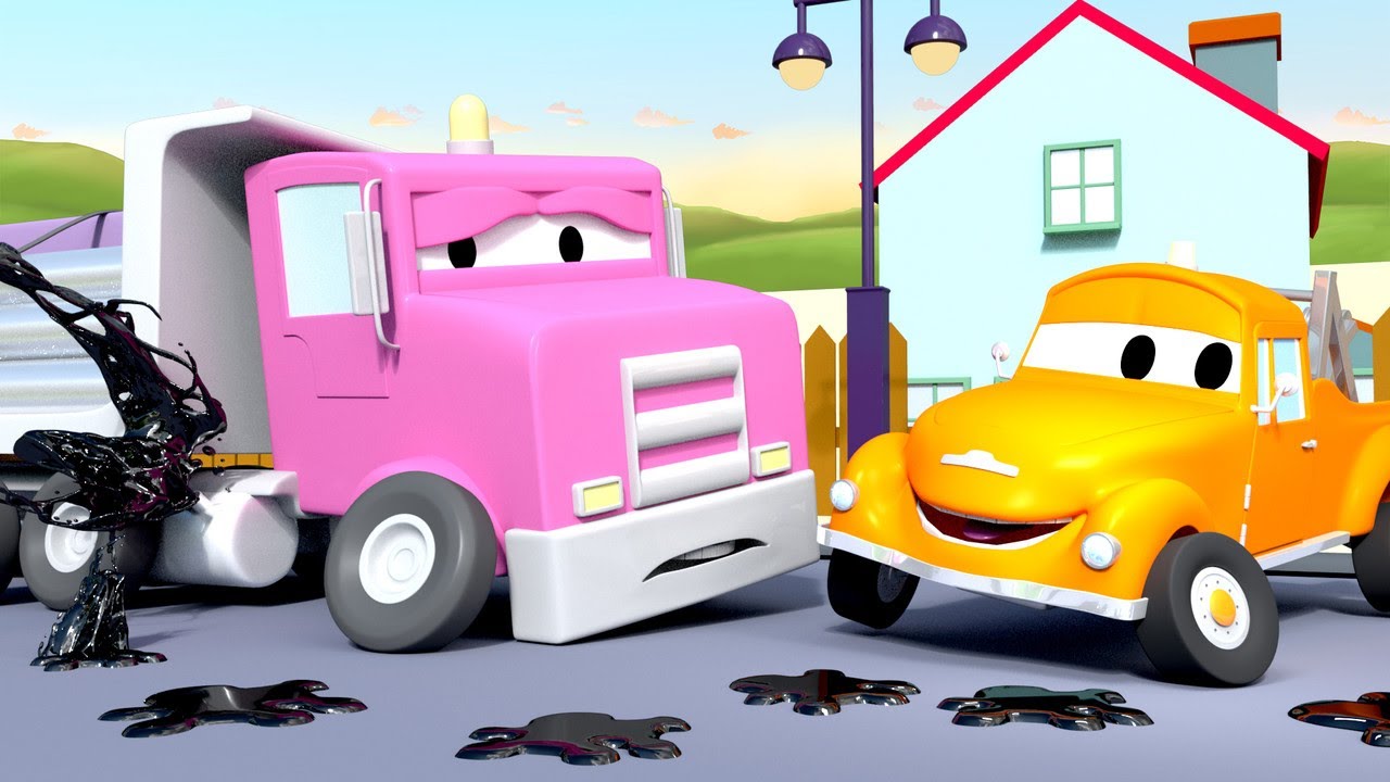 Tom de takelwagen Nederlands 🚗  Flavy de dieplader  🚗 Autostad 🚗 Takelwagen Cartoons voor kinderen