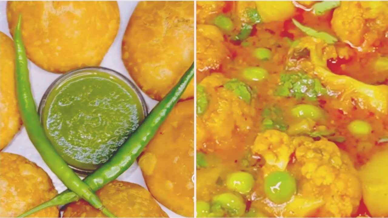 Aalu matar ki mix kachori # lauki # gobi # aalu # peas ki mix sabji 