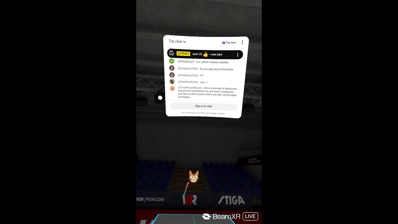 play vr table tennis with me #chat