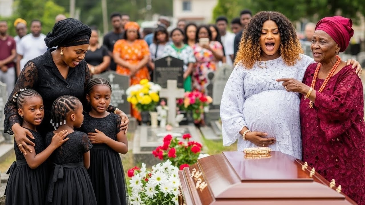 The Wife Froze at Her Husband’s Funeral—When a Pregnant Woman Claimed Him as Her Husband..#revenge 