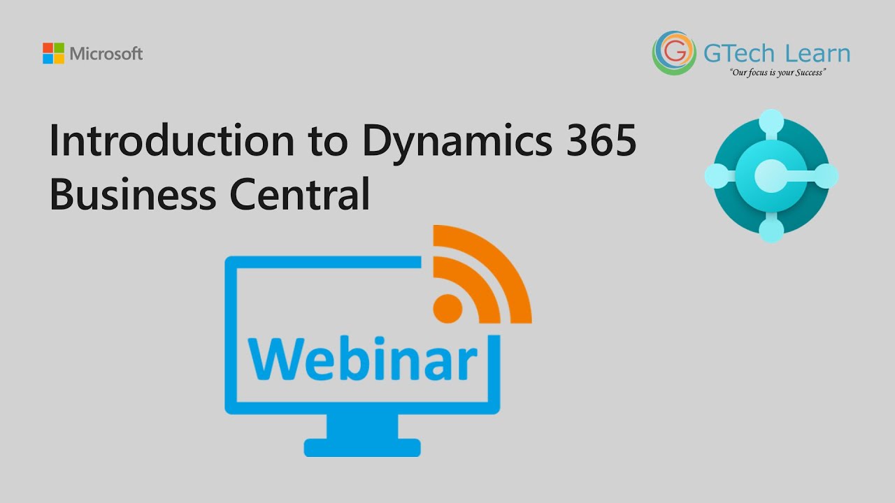 Webinar - Introduction to Dynamics 365 Business Central