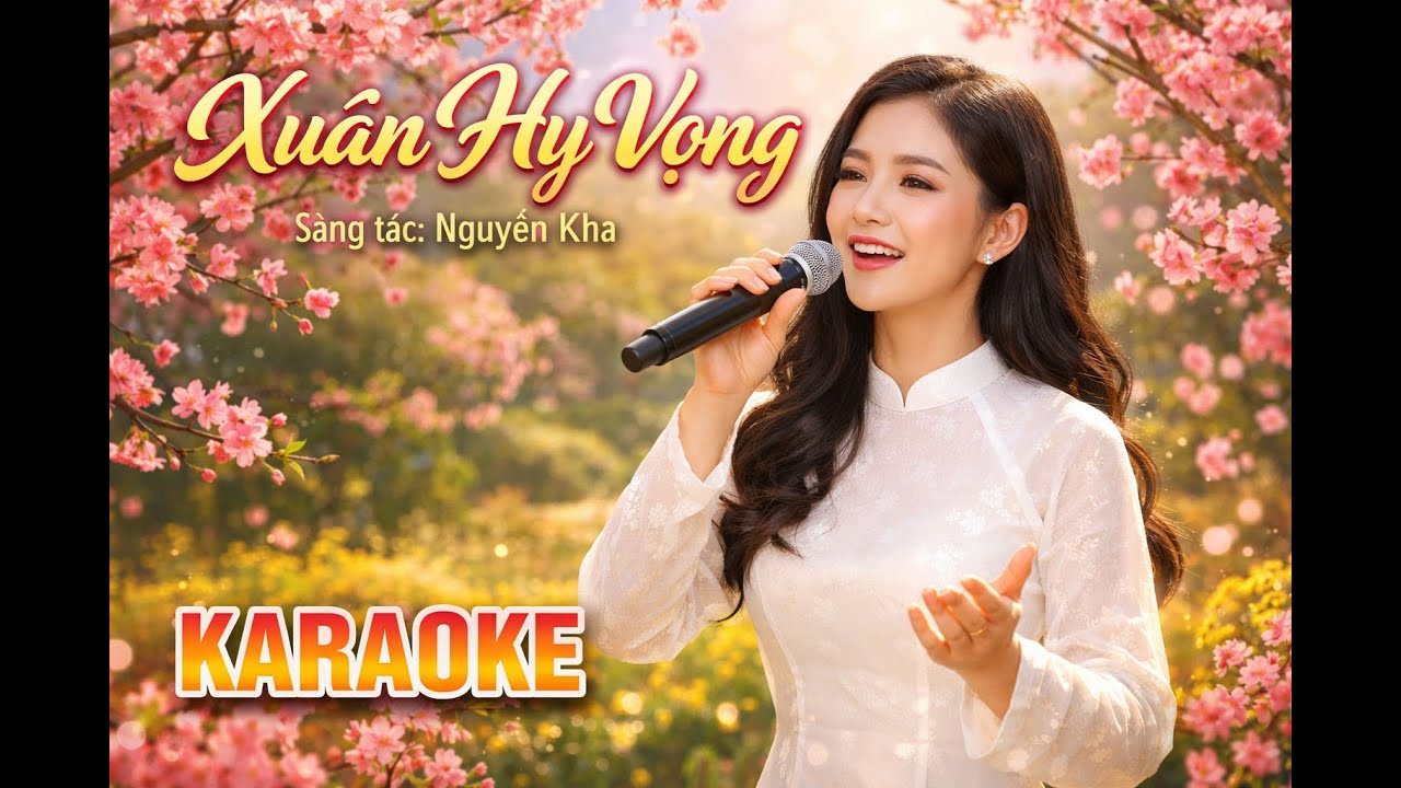 KARAOKE XUÂN HY VỌNG 🎶 Tone Nữ | Nguyên Kha | Beat Chuẩn – Dễ Hát – Mùa Xuân Hy Vọng