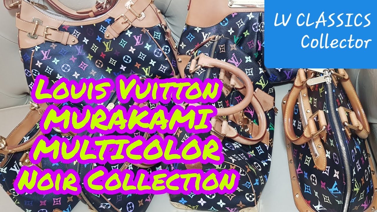 My Murakami Multicolor Noir Collection ❤🧡💛💚💙💜 | LV Classics Collector