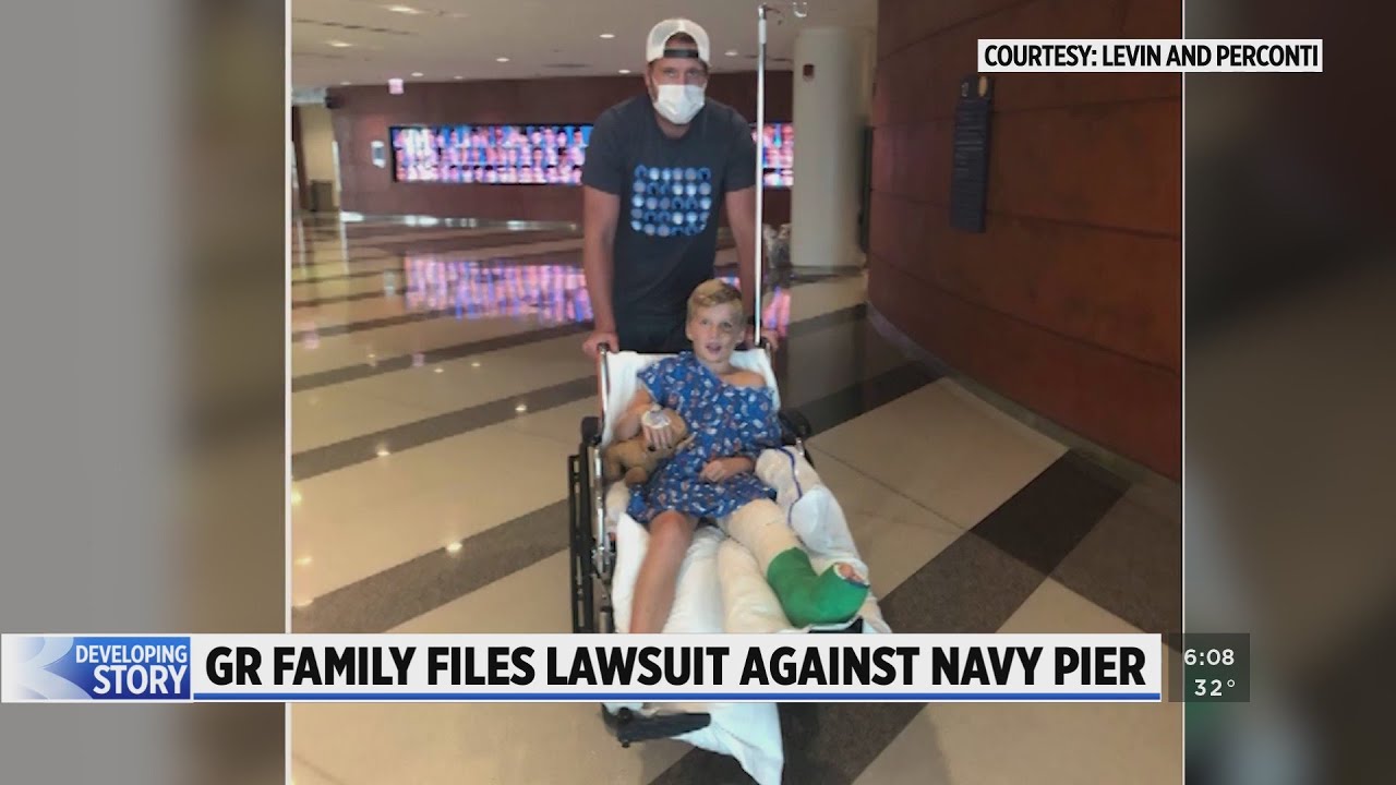 Grand Rapids family sues Navy Pier after boy, 8, injured in fall