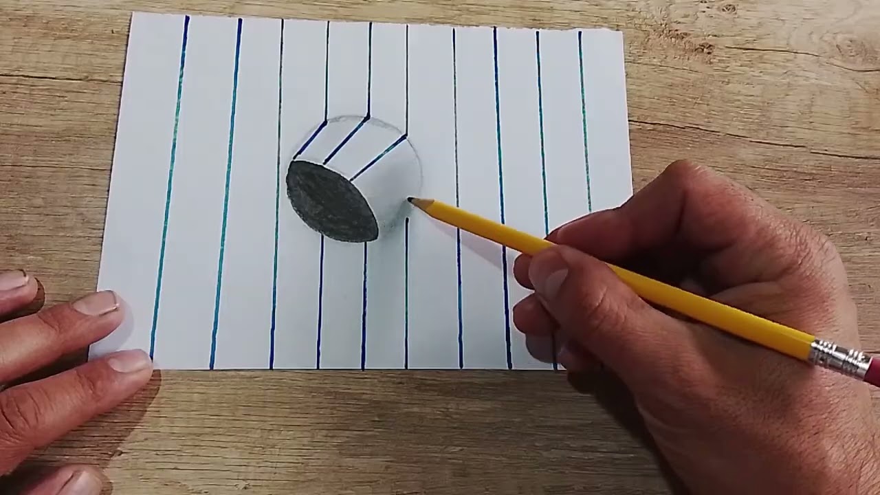 ¡PARECE MAGIA! 😱 truco para dibujar este hoyo 3D | Magic 3D Drawing Hack
