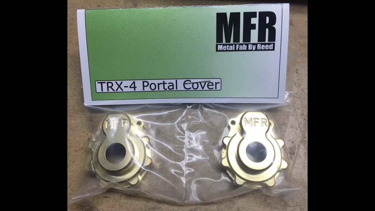 MFR Brass Portal Cover Install On Traxxas TRX4